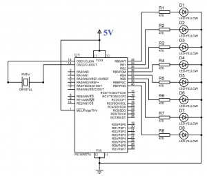 Blinking-LED-using-PIC-Microcontroller-Circuit-Diagram