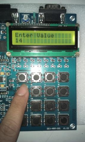 Interface 4x4 Matrix Keypad with LPC2148