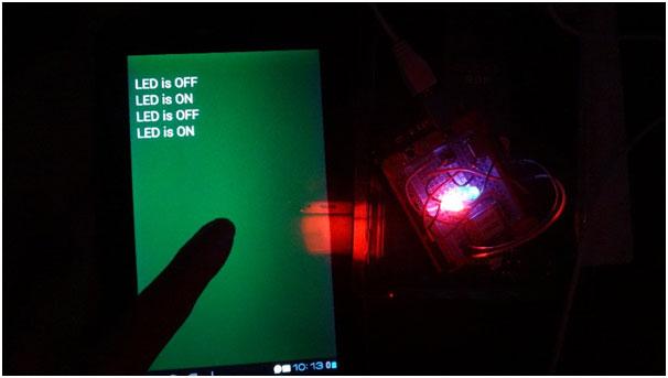 Blink an LED using Bluetooth