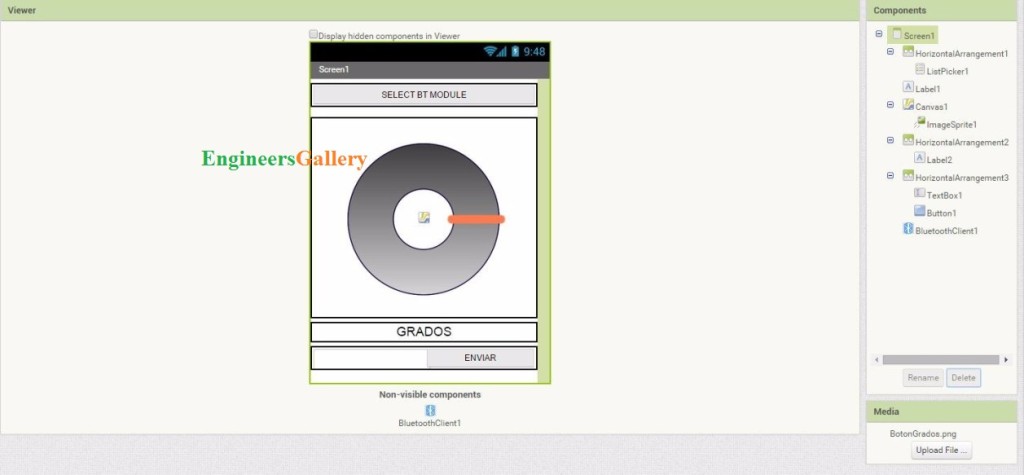 App for stepper motor