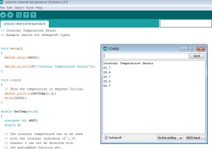 arduino-internal-temperature sensor