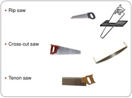 Cutting Tools Used In Carpentary Shop