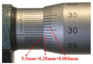 READING ON MICRO METER