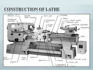 CONSTRUCTION OF LATHE MACHINE